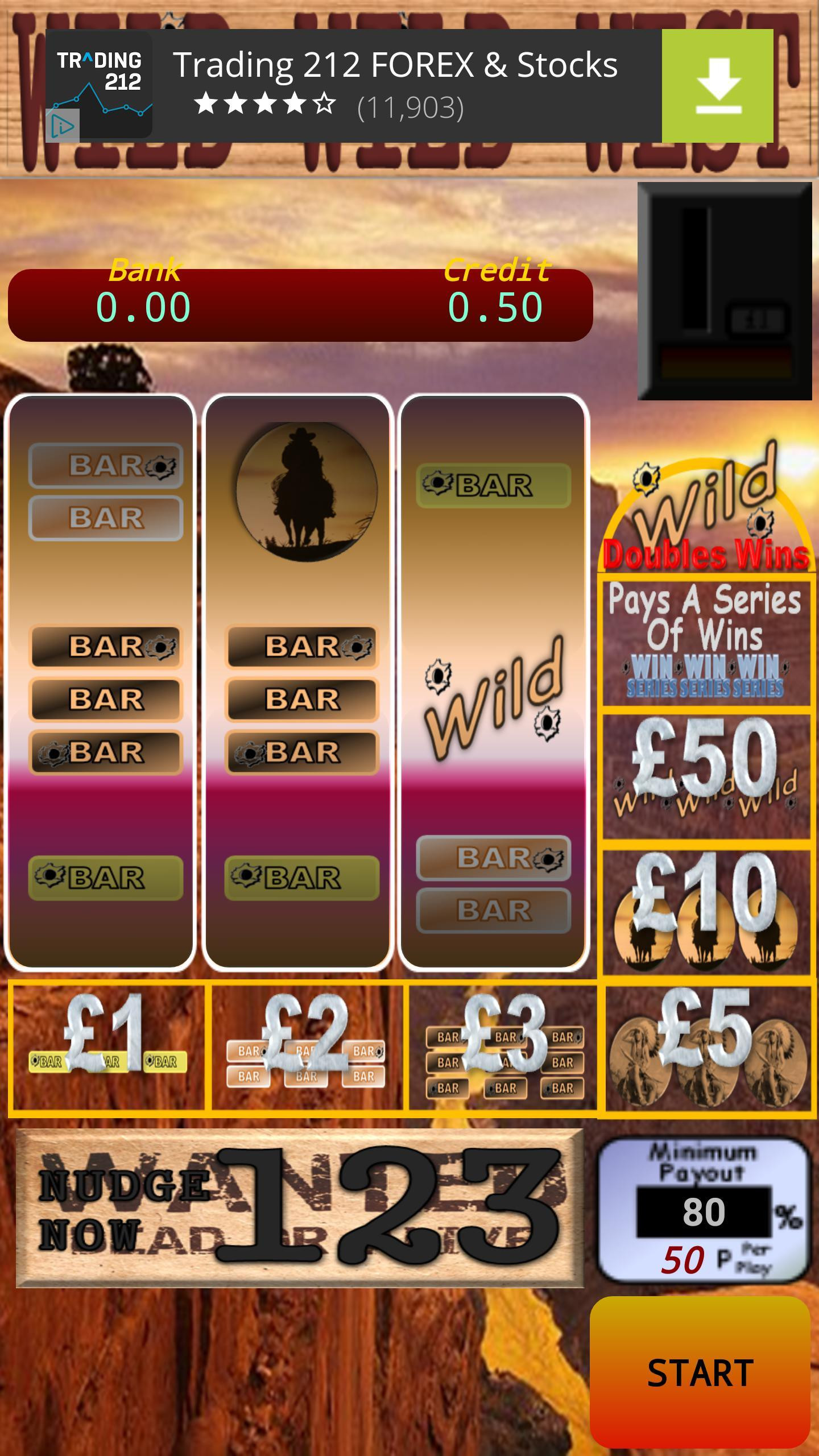 WILD WILD West Fruit Machine (itch) - кадр 2