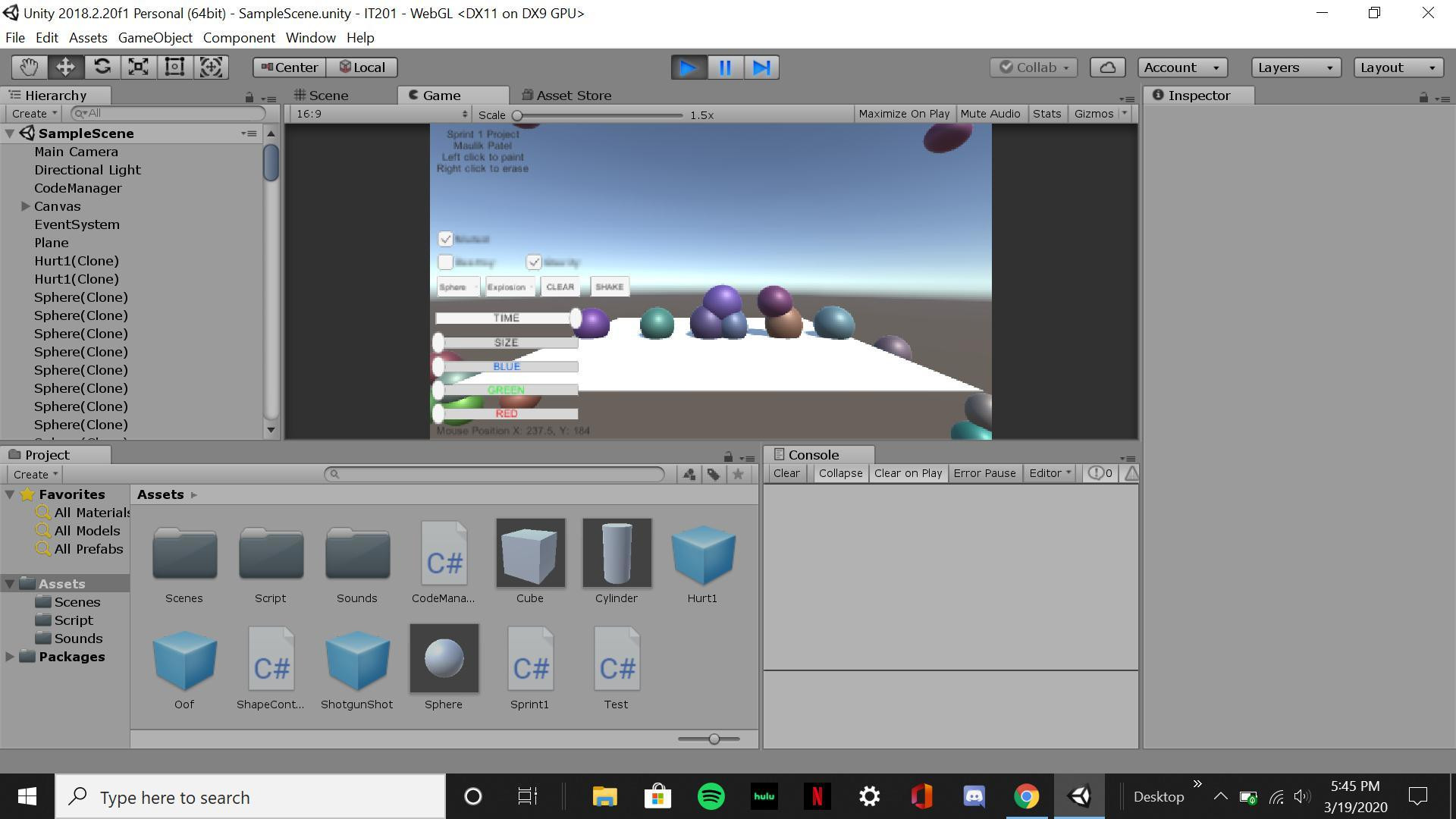 IT_201_Sprint2_Maulik_Patel (itch) - кадр 1