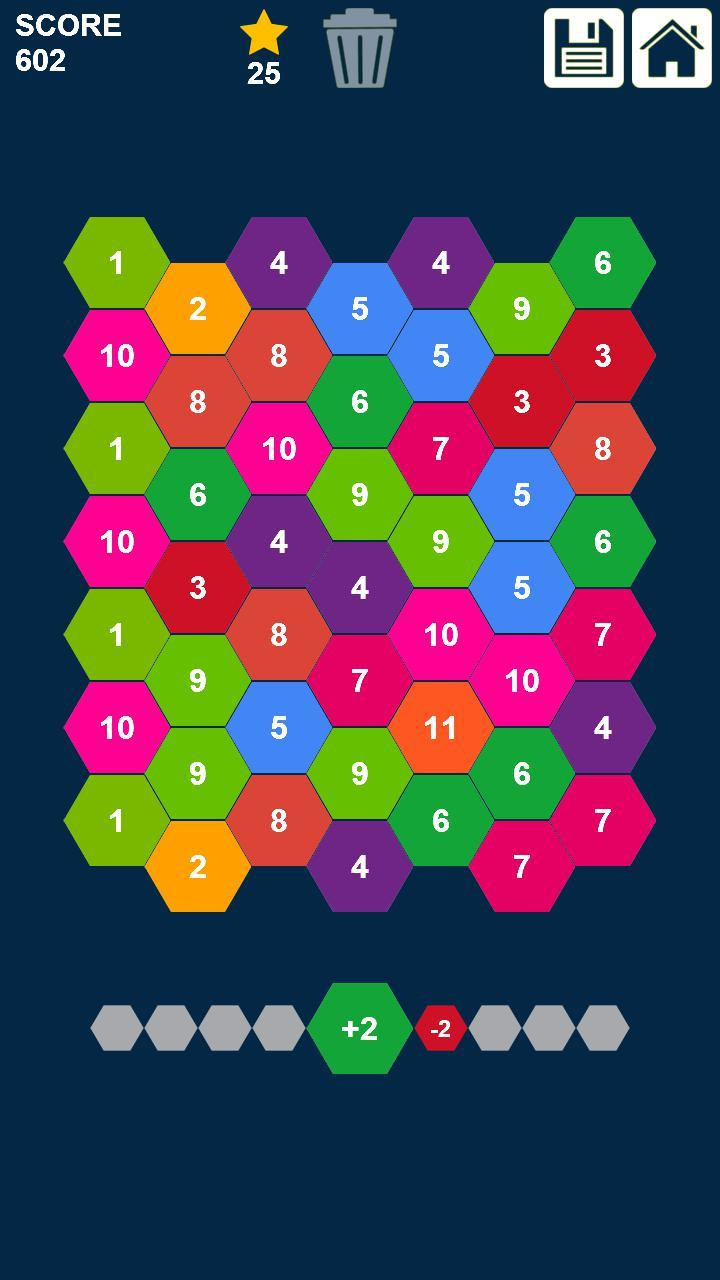 Hexagons: Drag and Merge Numbers (itch) - кадр 4