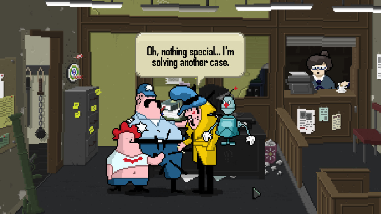 Detective Case and Clown Bot in: Murder in the Hotel Lisbon - кадр 4