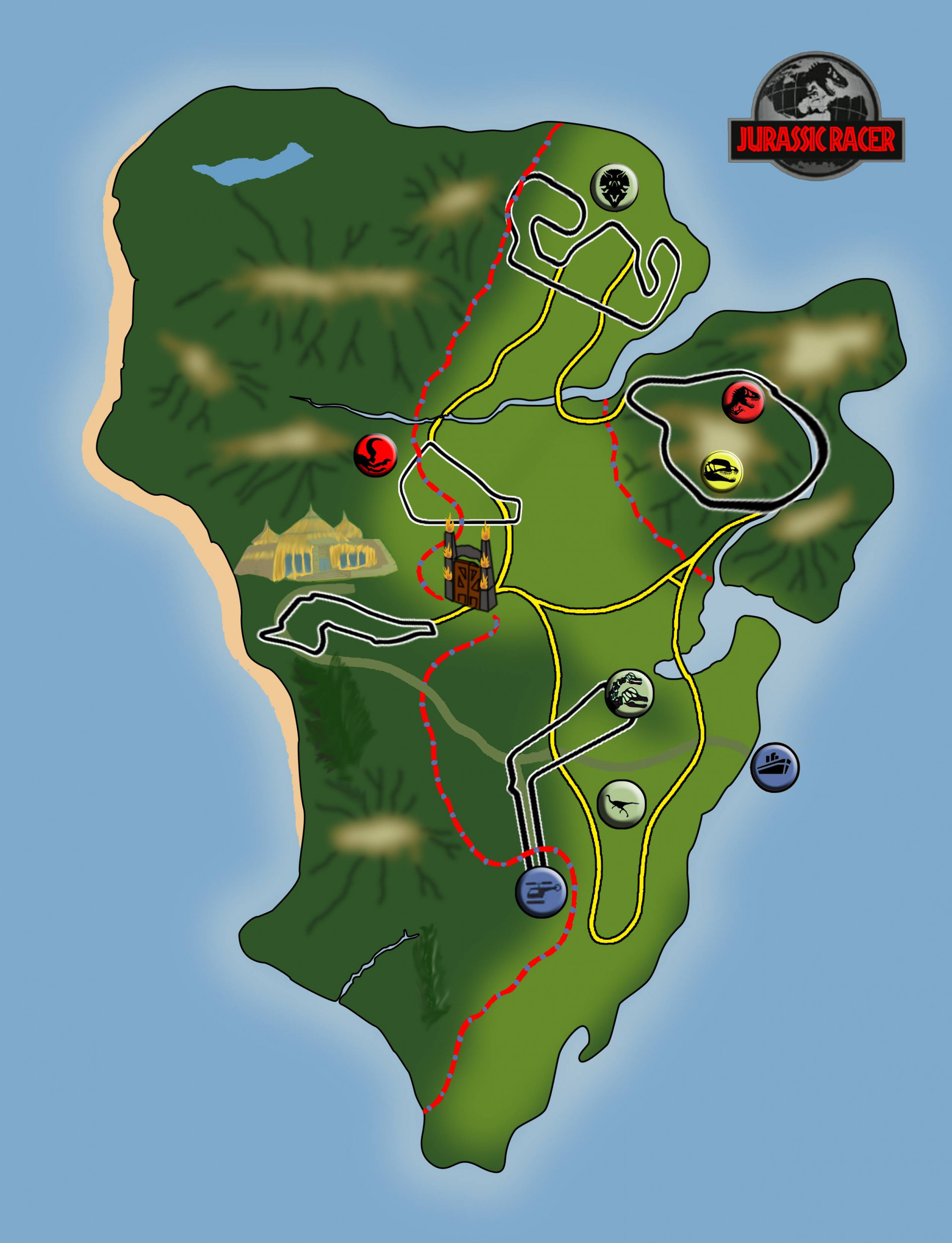 Jurassic Park Racer - кадр 1