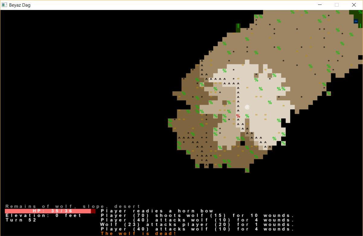 Beyaz Dag 7drl (itch) - кадр 1