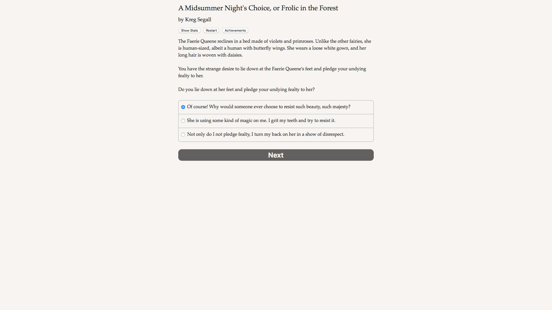 A Midsummer Night's Choice - кадр 3
