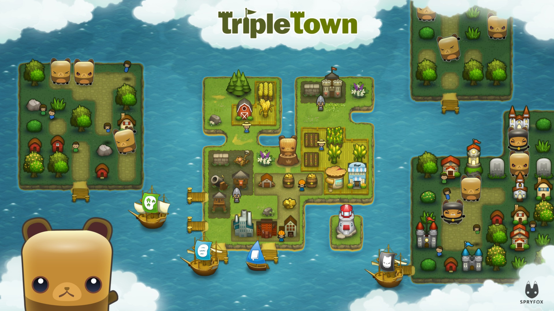 Triple Town - обзоры и оценки игры, даты выхода DLC, трейлеры, описание