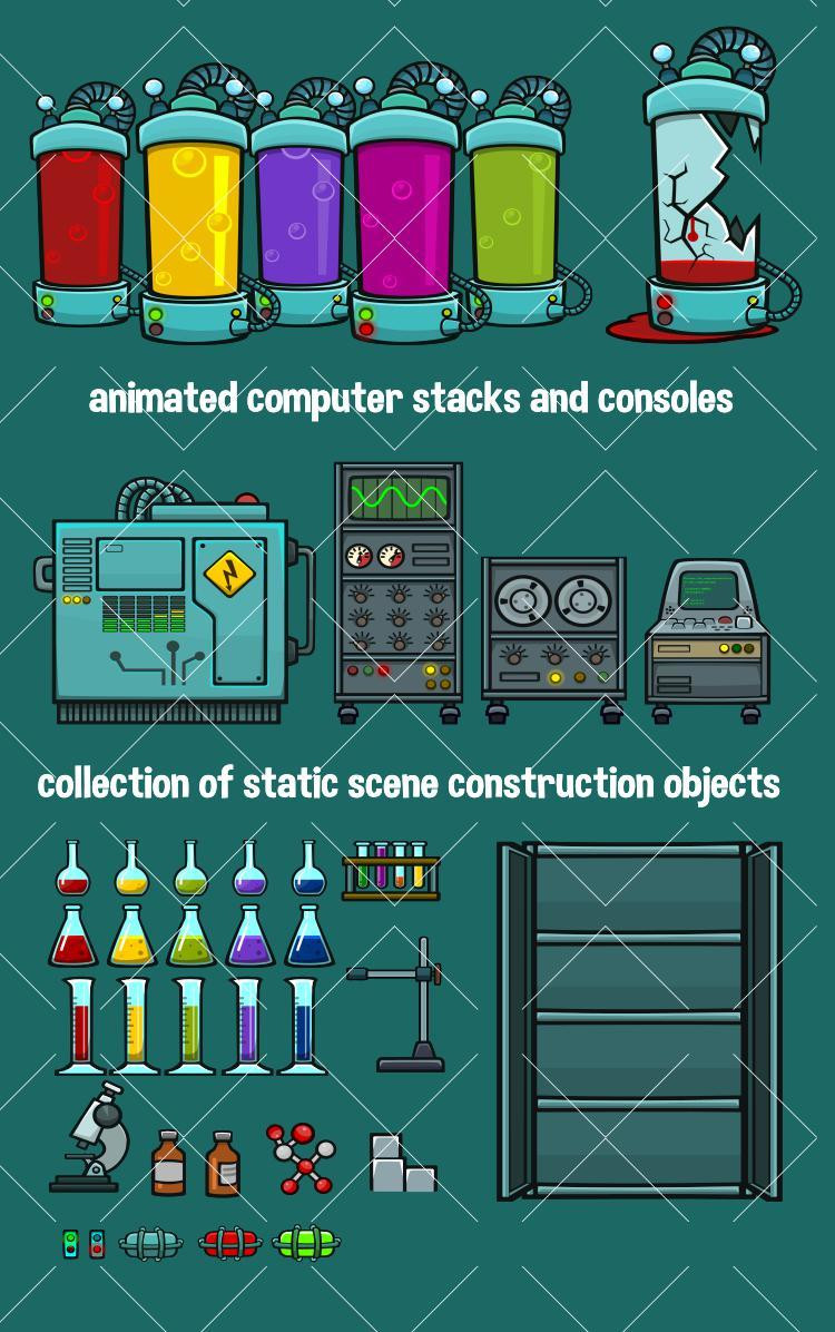 Mega laboratory scene creation kit (itch) - кадр 1