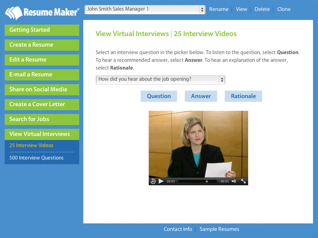 Resume Maker for Windows - кадр 2
