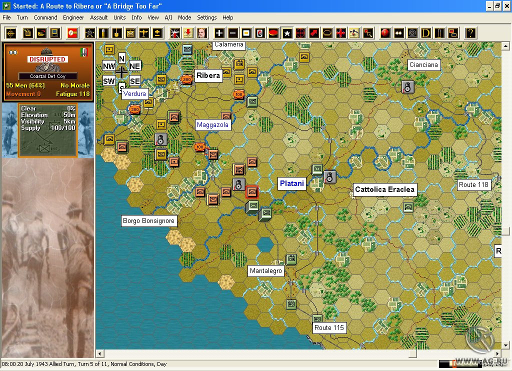 Panzer Campaigns: Sicily '43 - кадр 1