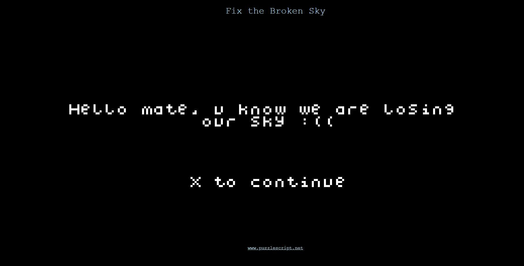 Fix the Broken Sky (itch) - кадр 2