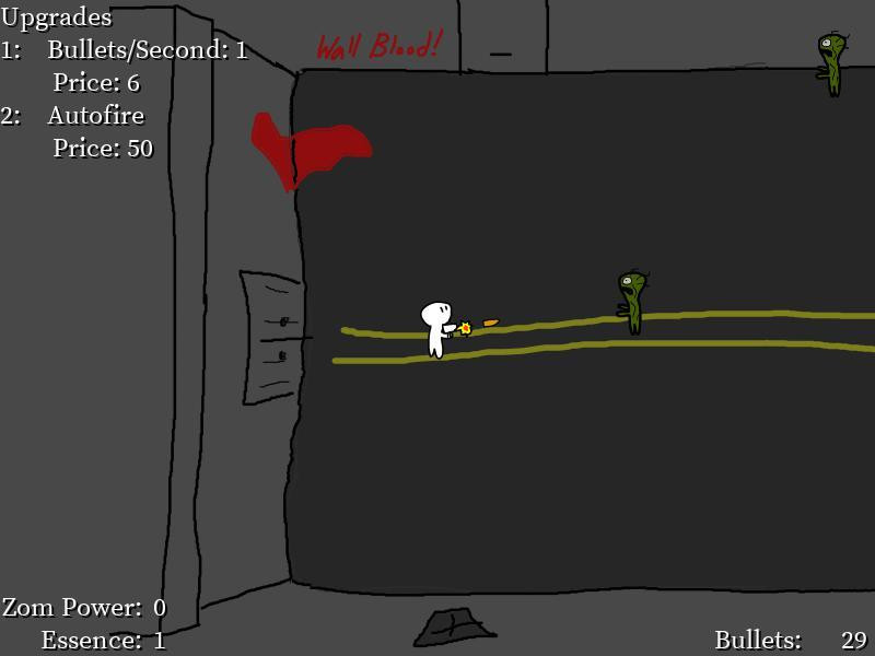 Ludum Dare 41 - ZombieGun Clicker (itch) - кадр 1