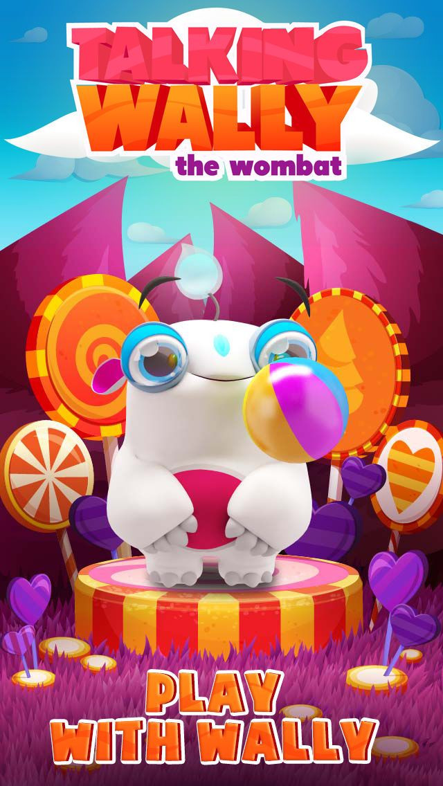 Talking Wally the Wombat Free Cute Talk Play Game App - кадр 1