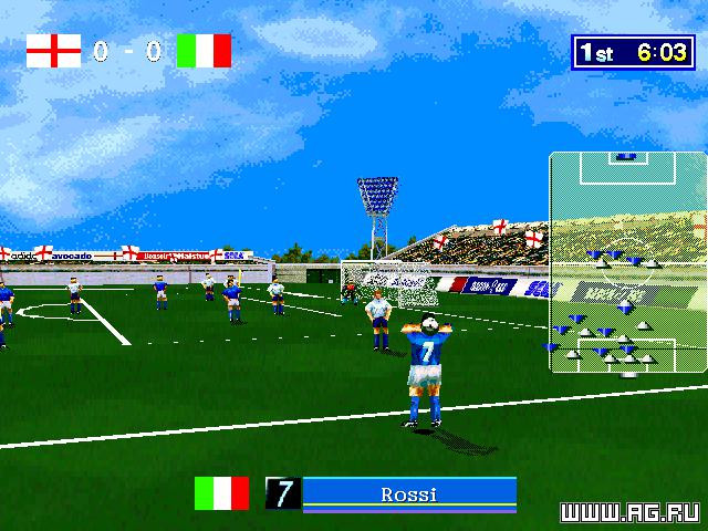 Sega Worldwide Soccer - кадр 2