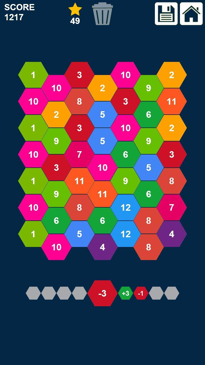 Hexagons: Drag and Merge Numbers (itch) - кадр 5