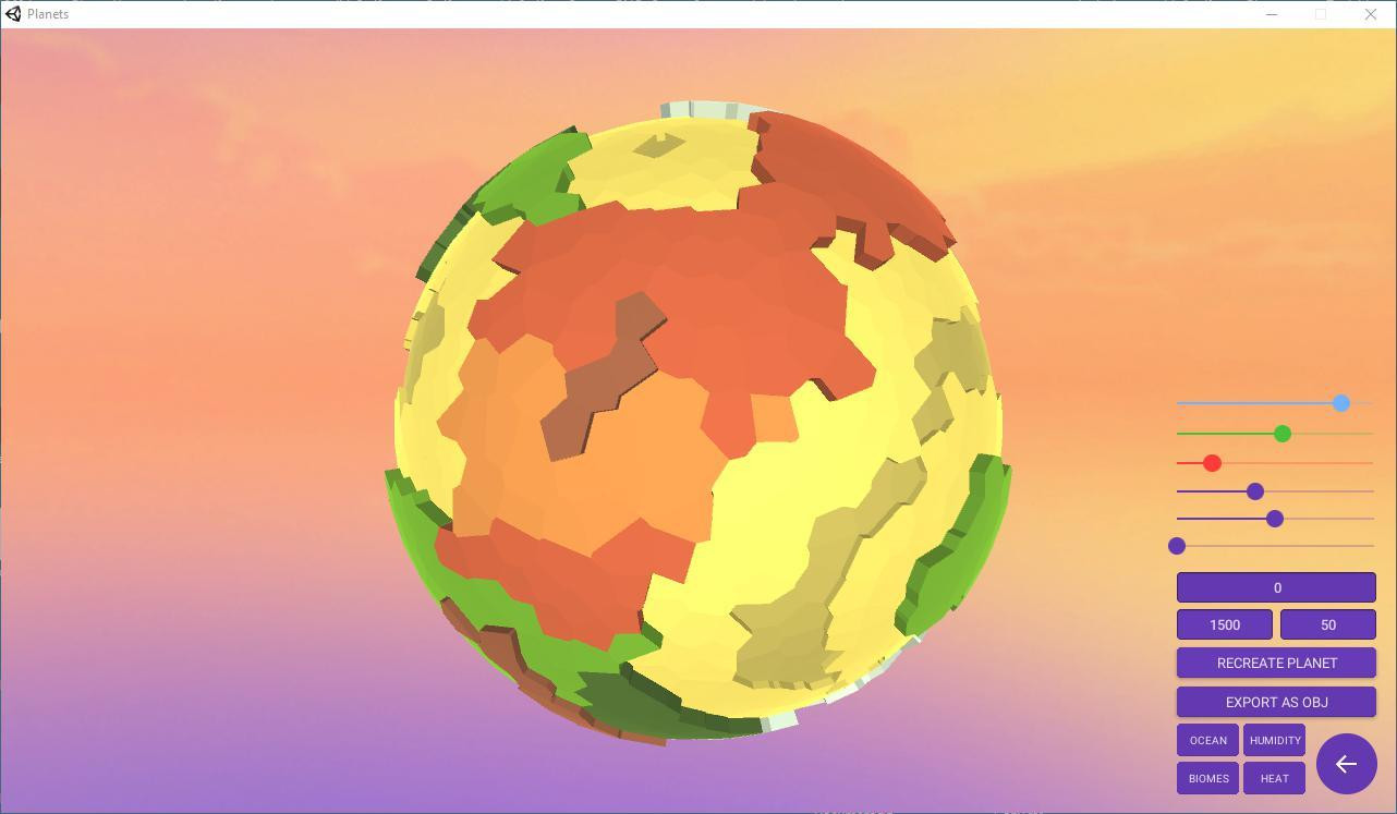 Procedural Voronoi Planets (itch) - кадр 4