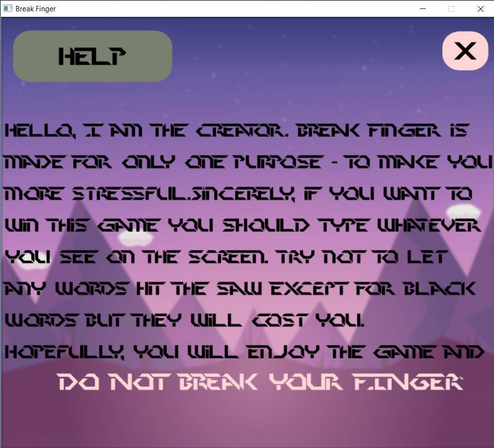 Break Finger (itch) - кадр 2