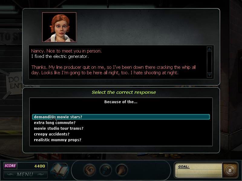 Nancy Drew Dossier: Lights, Camera, Curses! - кадр 4