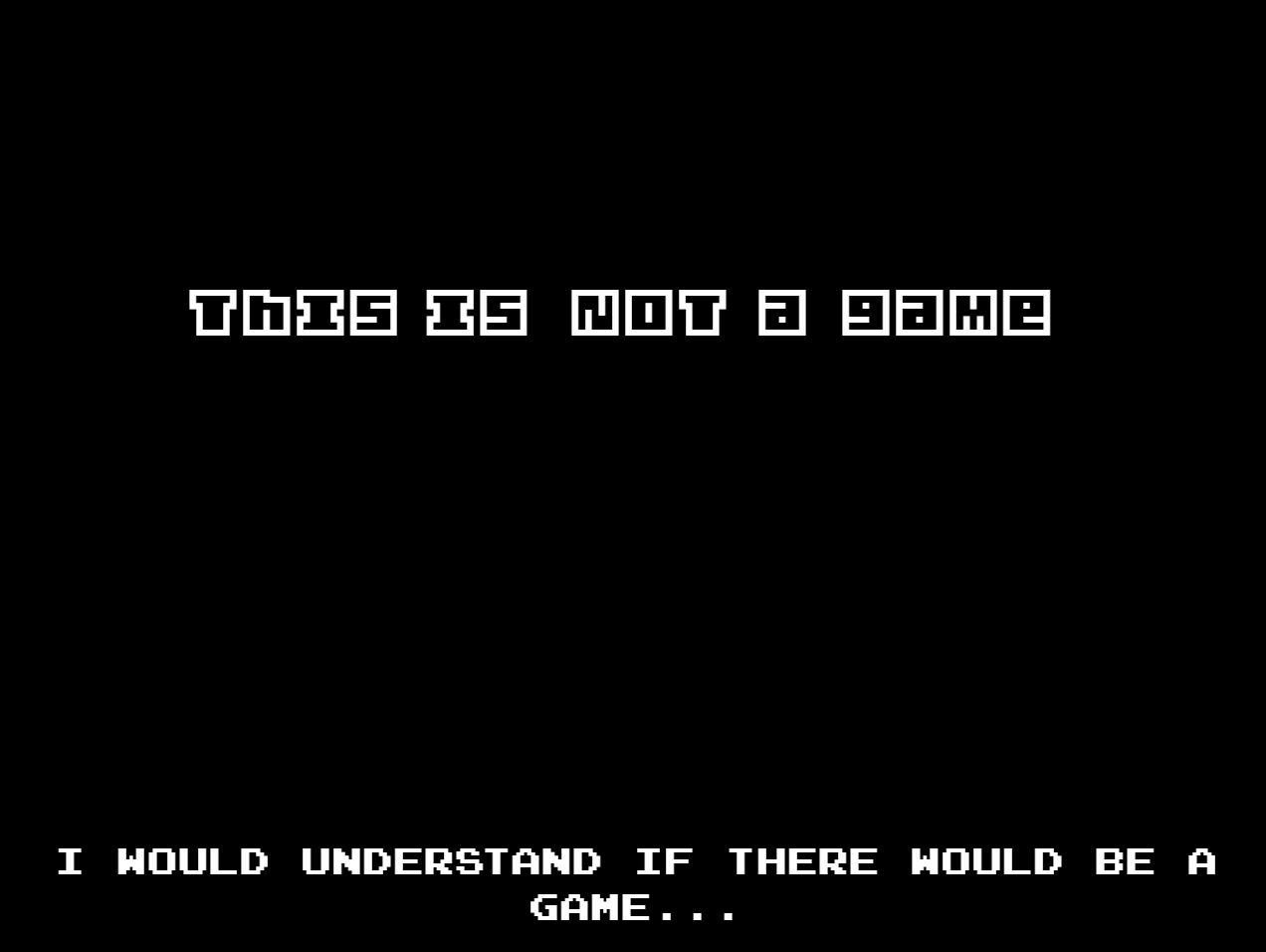 This is NOT a game (GrabeR) (itch) - кадр 1