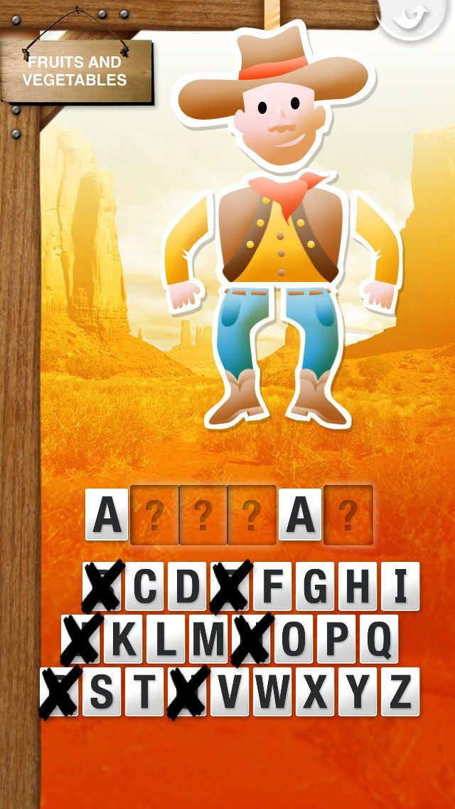 Hangman for kids - A classic Hangman game in 5 languages - кадр 2