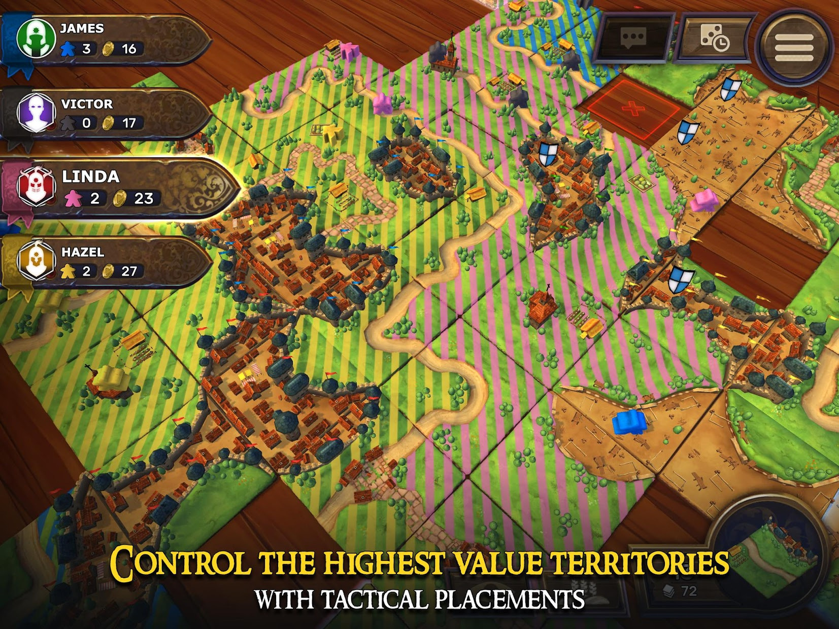 Carcassonne: Official Board Game -Tiles & Tactics - кадр 1