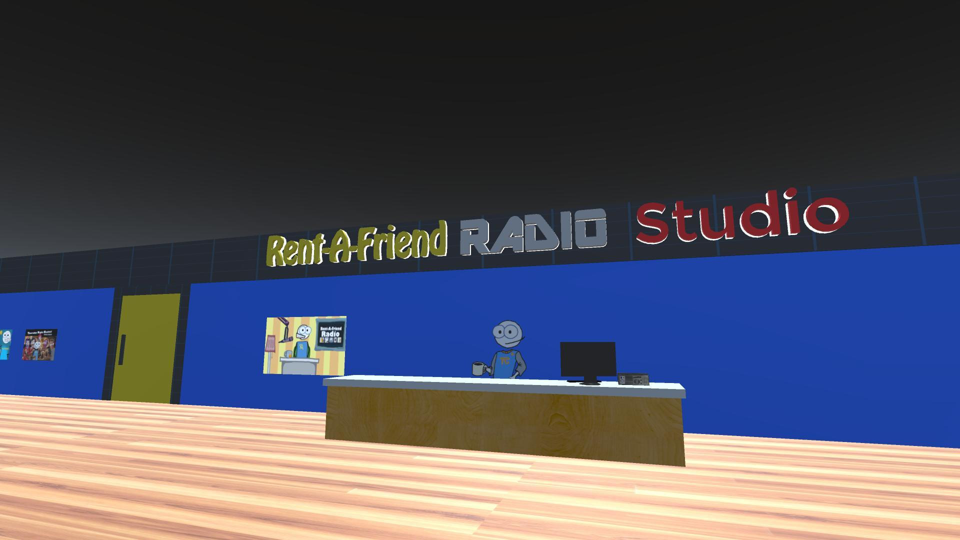 Rent-A-Friend Radio Studio Sept 2018 (itch) - кадр 3