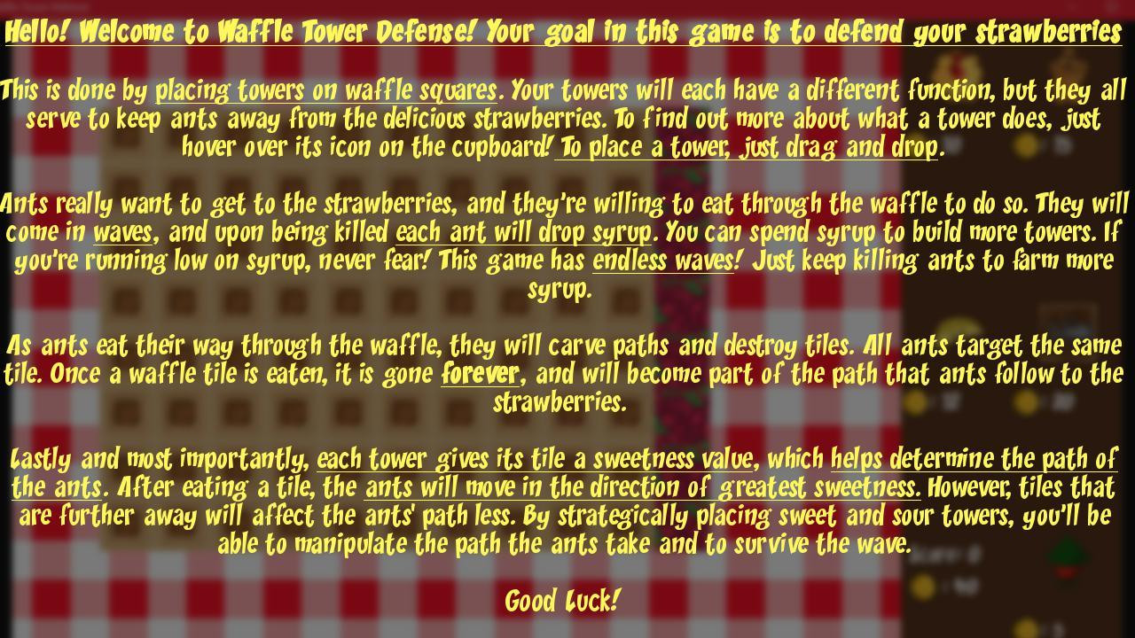 Waffle Tower Defense (vgdc) (itch) - кадр 2