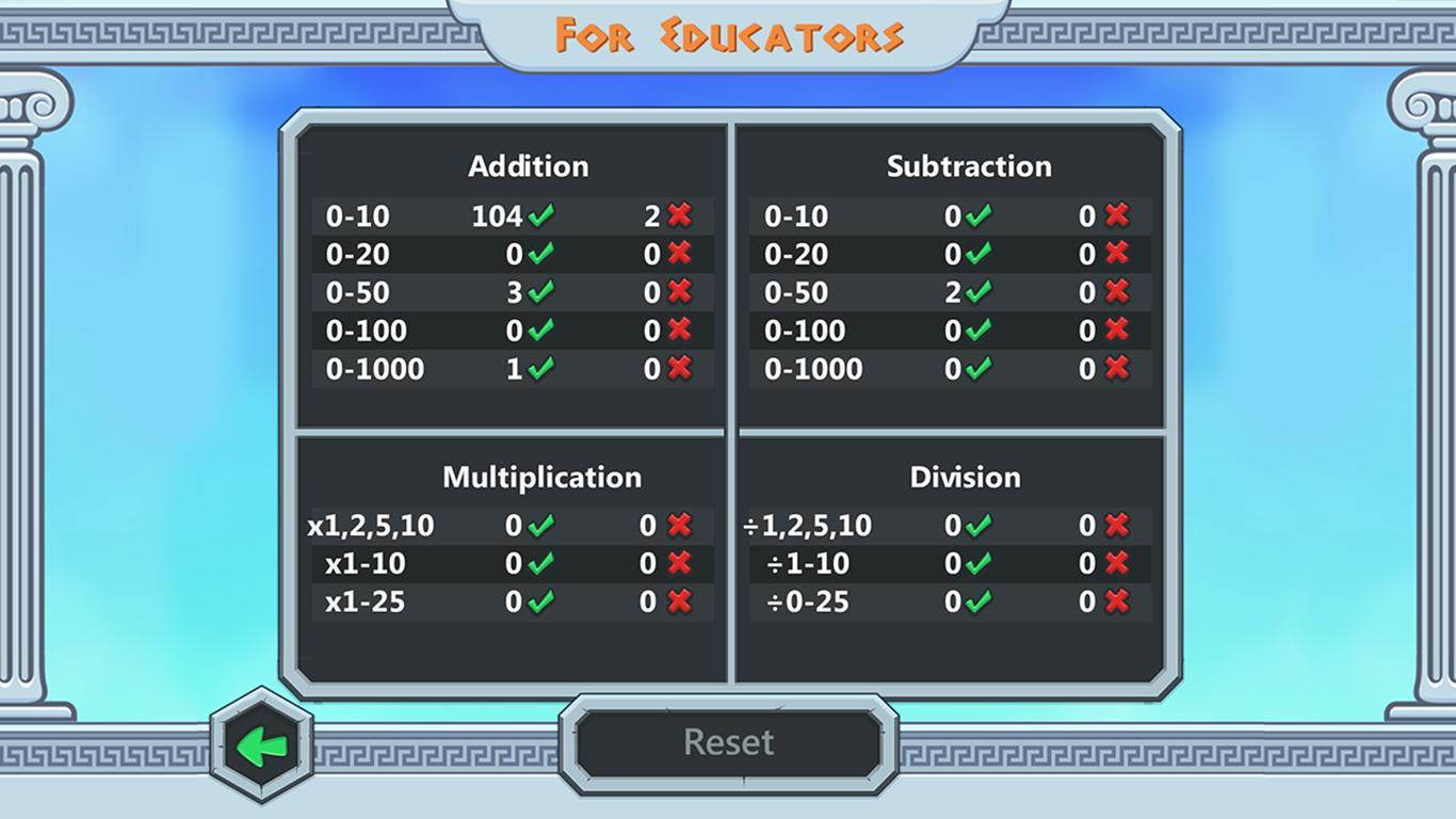 Zeus vs Monsters - Math Game (itch) - кадр 2
