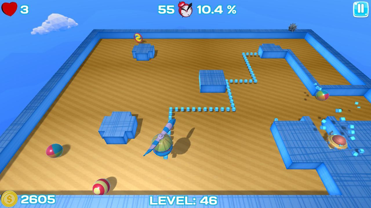 Nova Xonix 3D WebGL Online (itch) - кадр 3