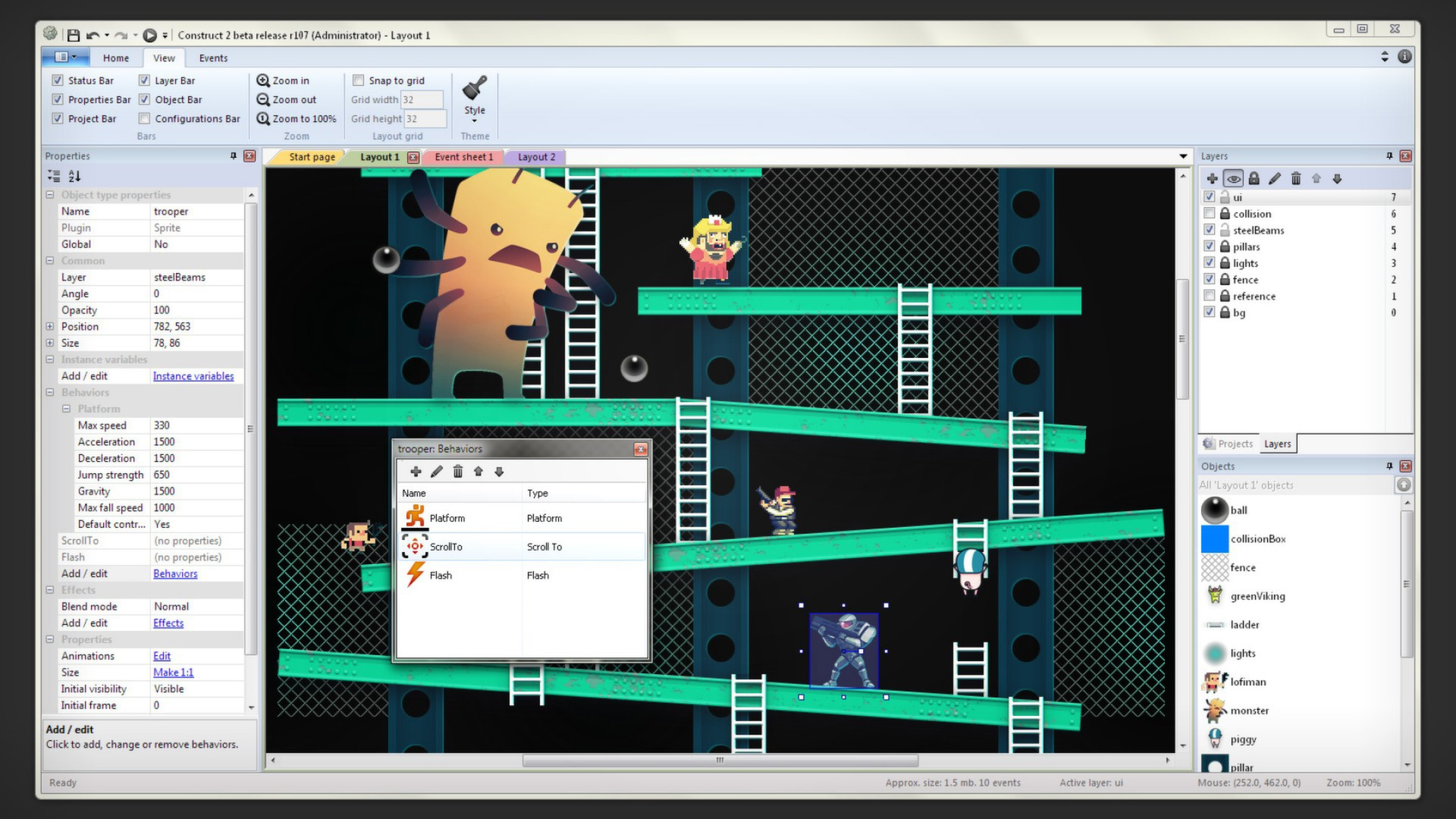 Construct 2 - кадр 4