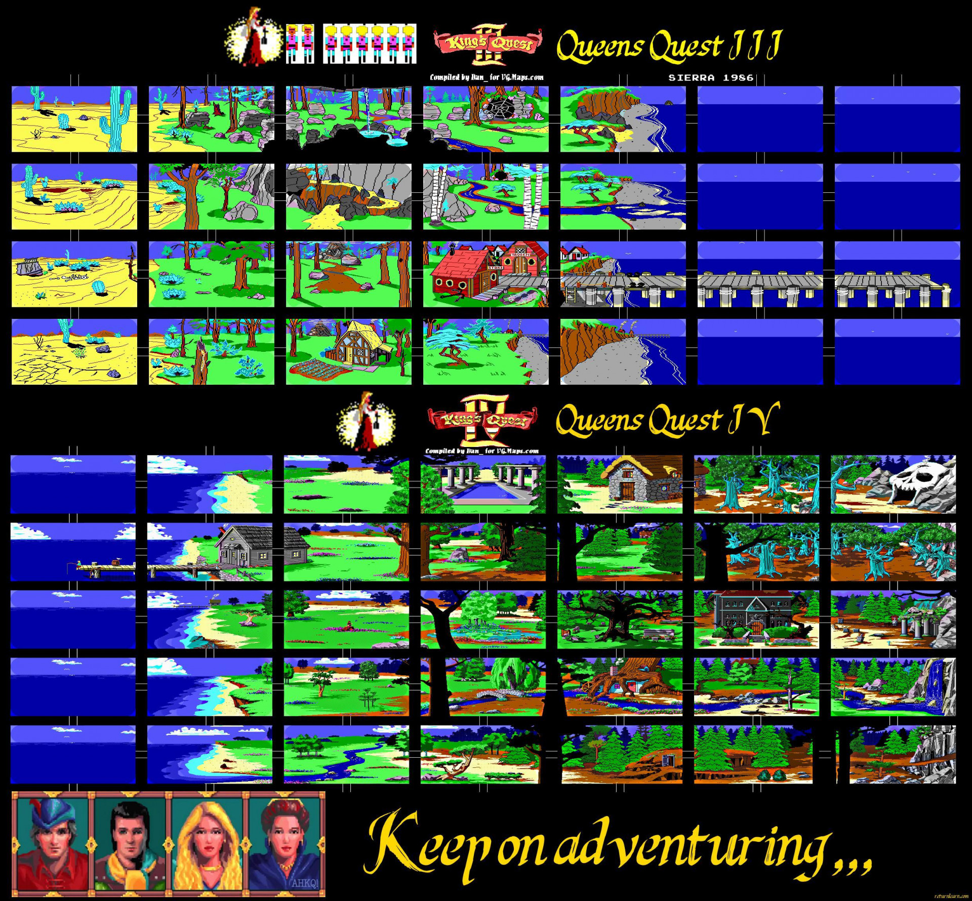 Queens Quest 3-4 - Kings Quest 3-4 AGI Hack (itch) - кадр 1