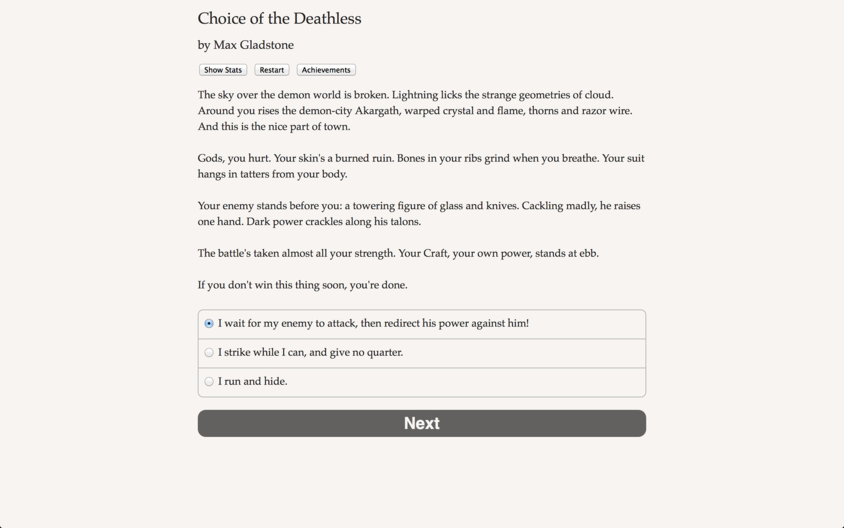 Choice of the Deathless - кадр 1