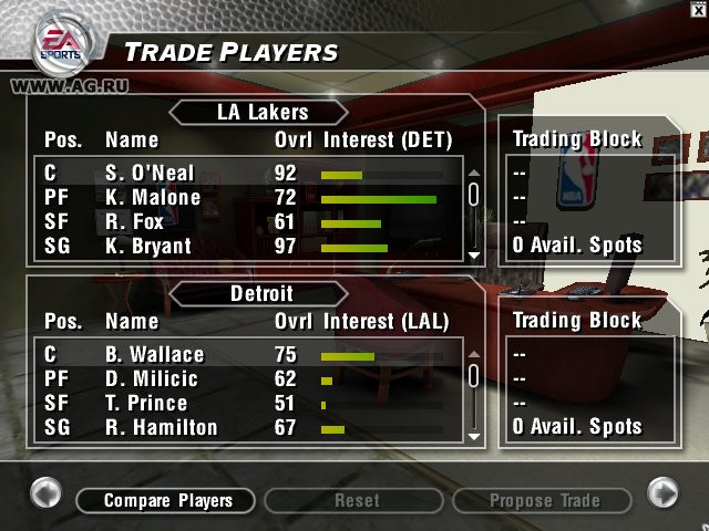 NBA Live 2004 - кадр 11