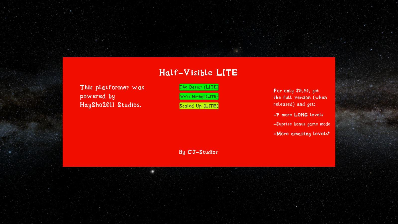 Half-Visible LITE (itch) - кадр 3