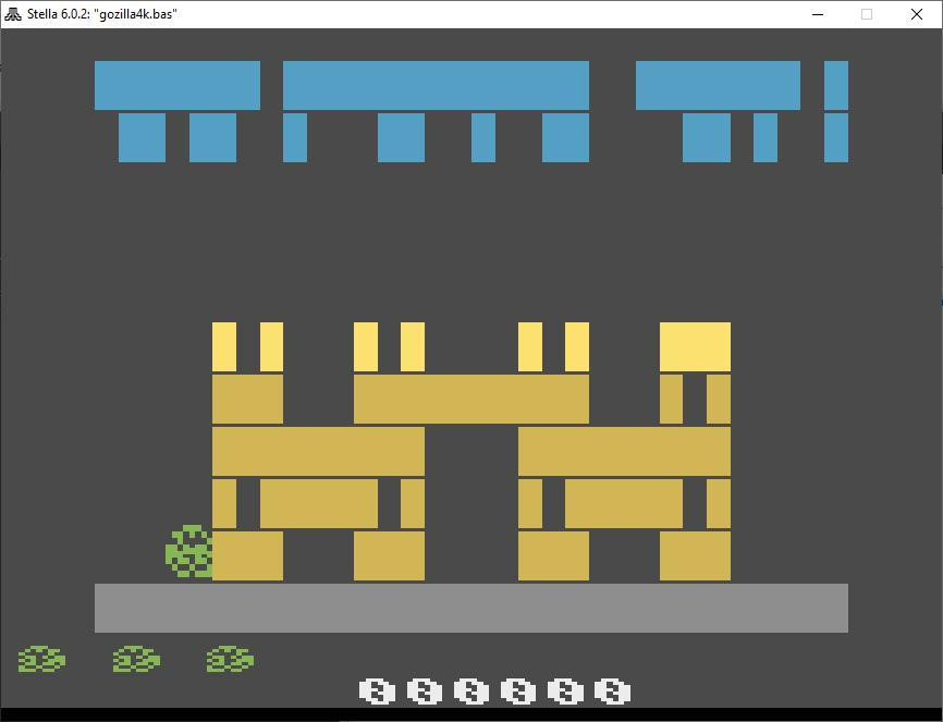 Zilla 2020 (Atari 2600 Prototype) (itch) - кадр 2