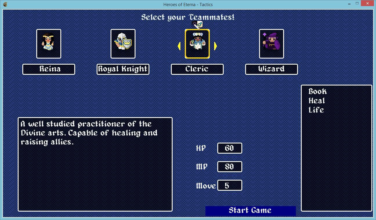 Heroes of Eterna - Tactics (itch) - кадр 5