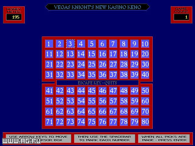 Vegas Knight's New Kasino Keno - кадр 2