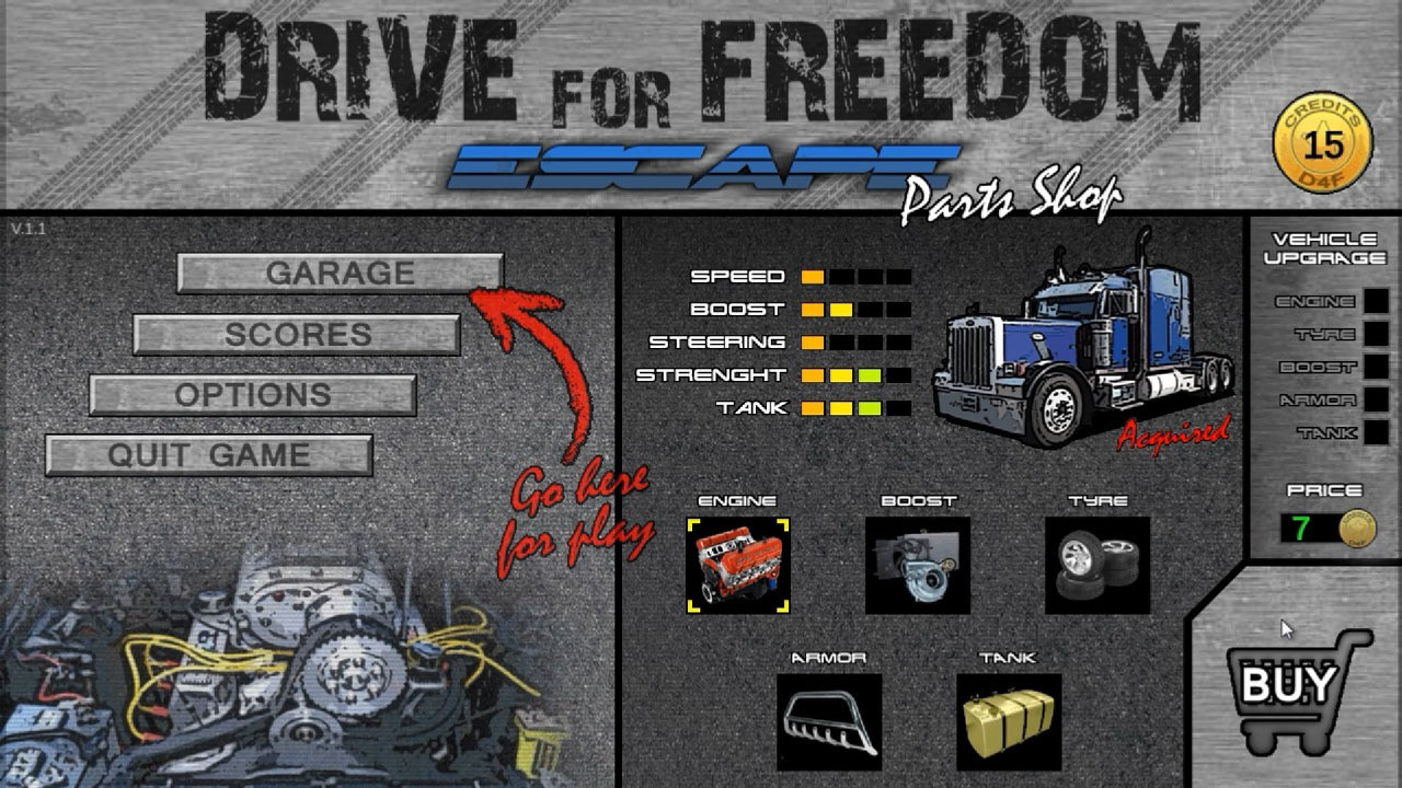 Drive for Freedom - Escape (prologue) (itch) - кадр 2