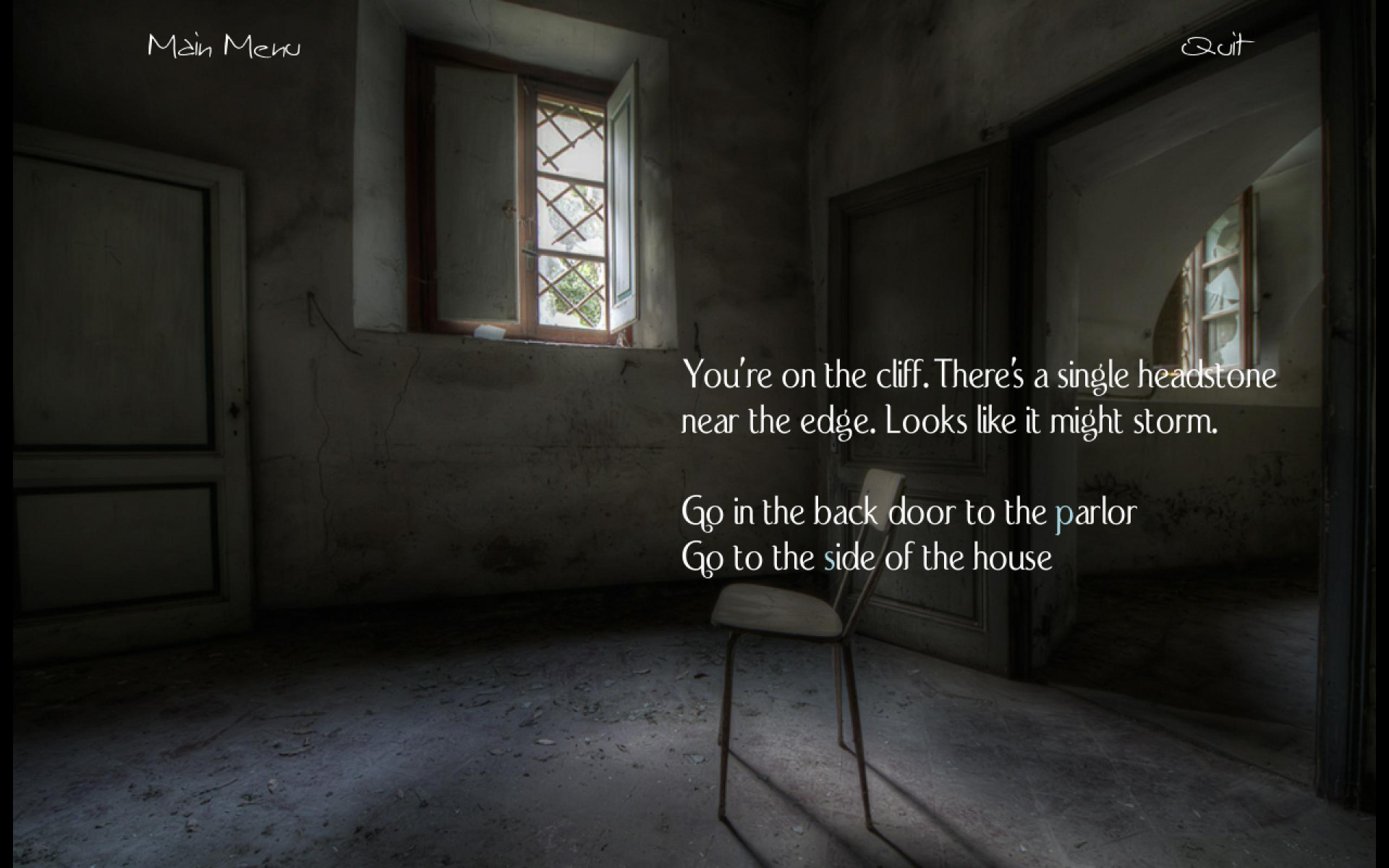 Ghost in the House on the Cliffs (itch) - кадр 1