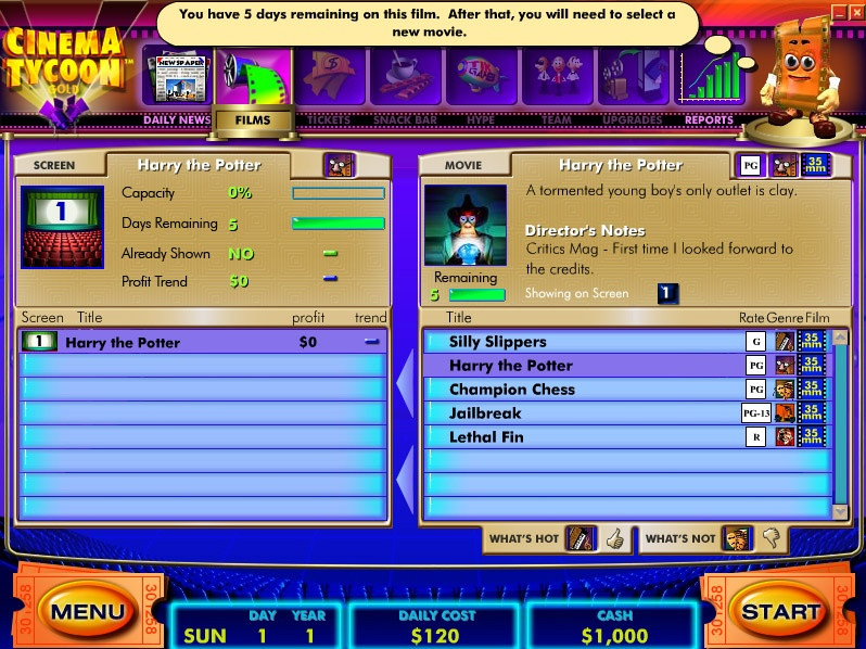 Cinema Tycoon Gold - кадр 2