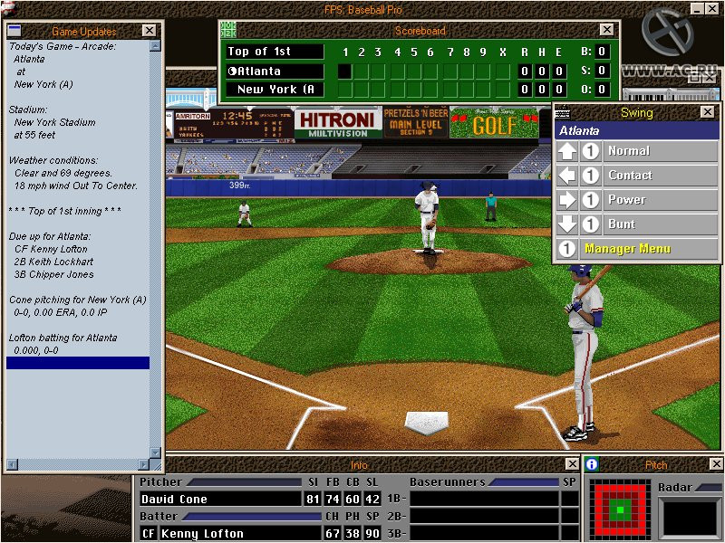 Front Page Sports: Baseball Pro '98 - кадр 8