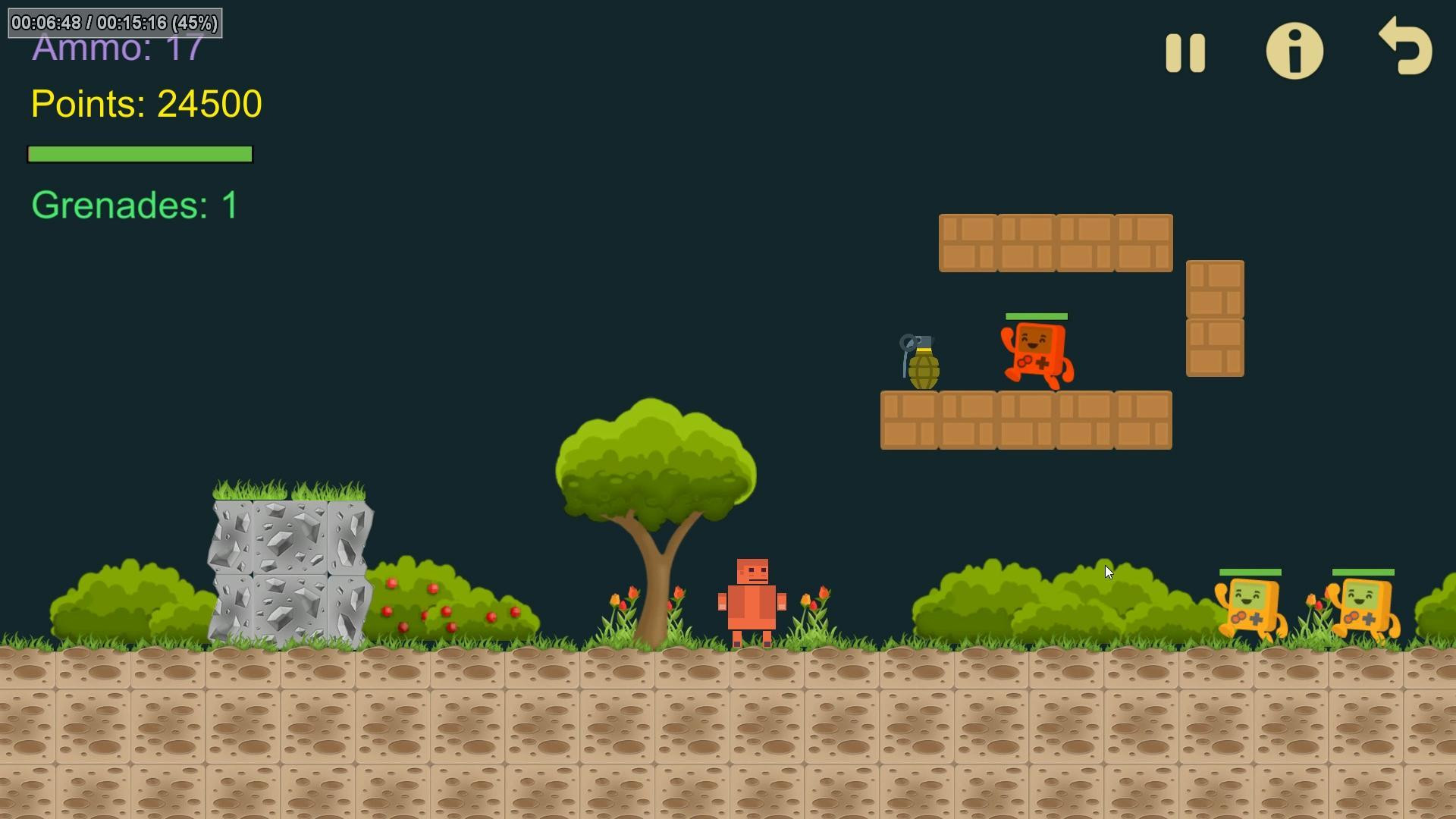 Orange Explorer - Classic Retro Puzzle Platformer (itch) - кадр 4