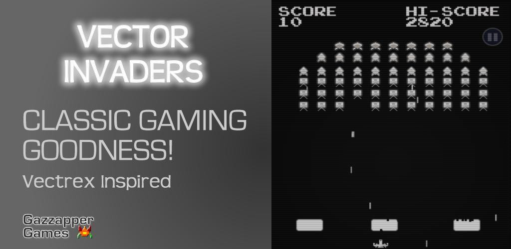 Vector Invaders in Space (itch) - кадр 1