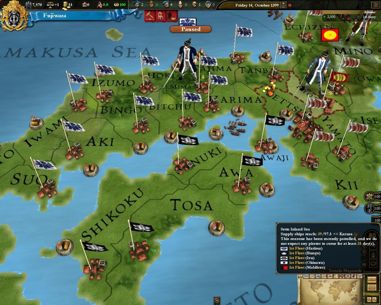 Europa Universalis 3: Divine Wind - кадр 9