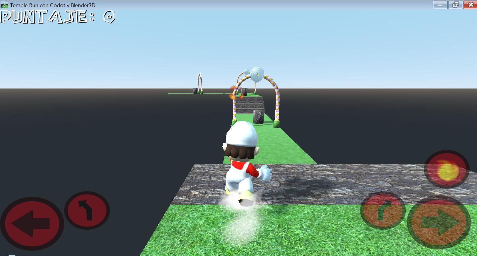 Temple Run 3D Con Godot engine y Blender (itch) - кадр 1