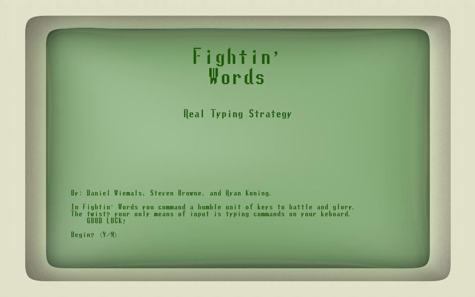 Fightin' Words (itch) - кадр 1