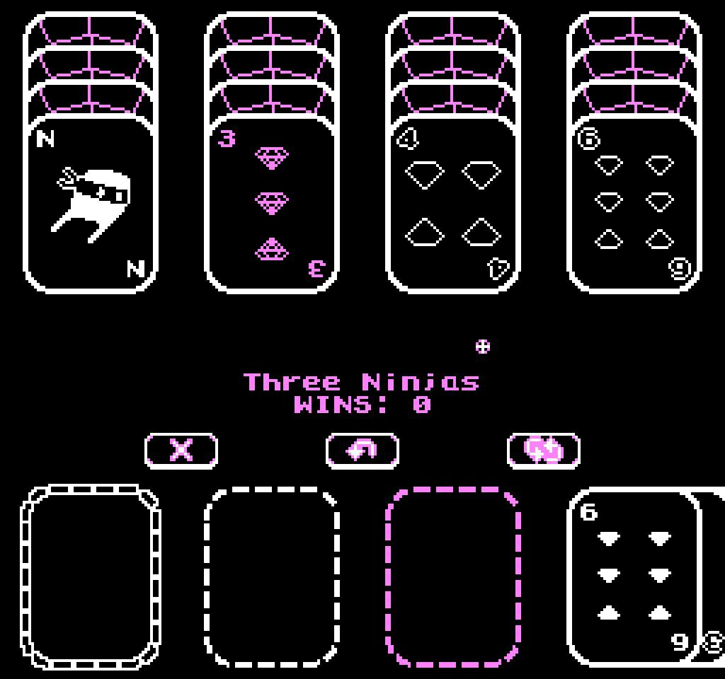 Three Ninjas Solitaire (itch) - кадр 2