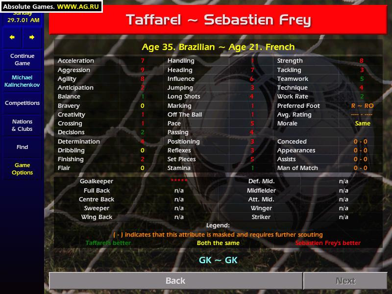 Championship Manager Season 01/02 - кадр 3