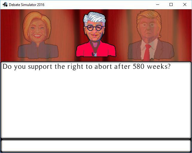 Debate Simulator 2016 (itch) - кадр 2