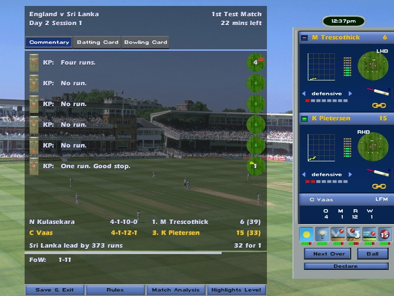 International Cricket Captain 2006 - кадр 13