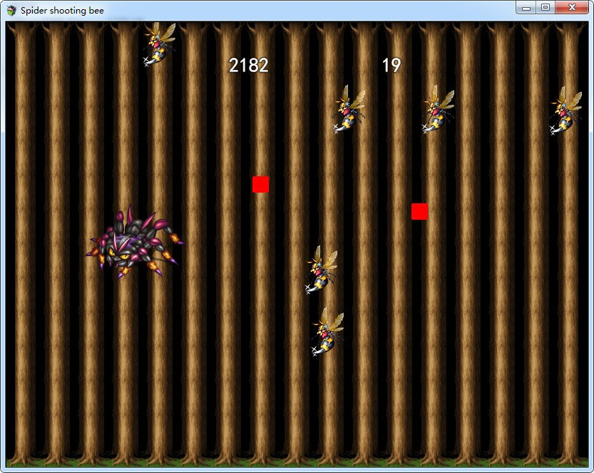 Spider shooting bee - кадр 4
