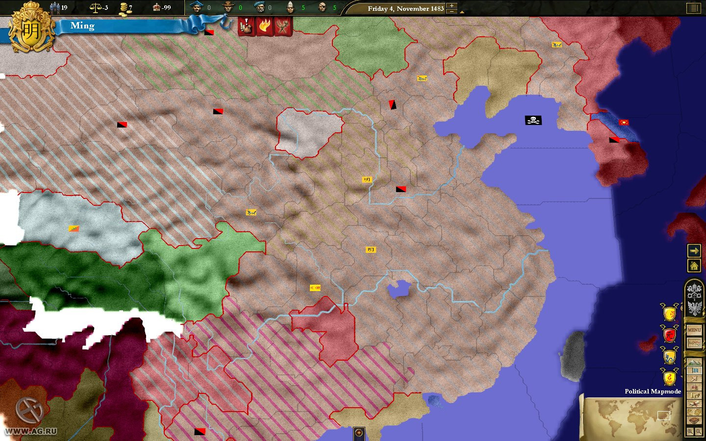 Europa Universalis 3: In Nomine - кадр 9
