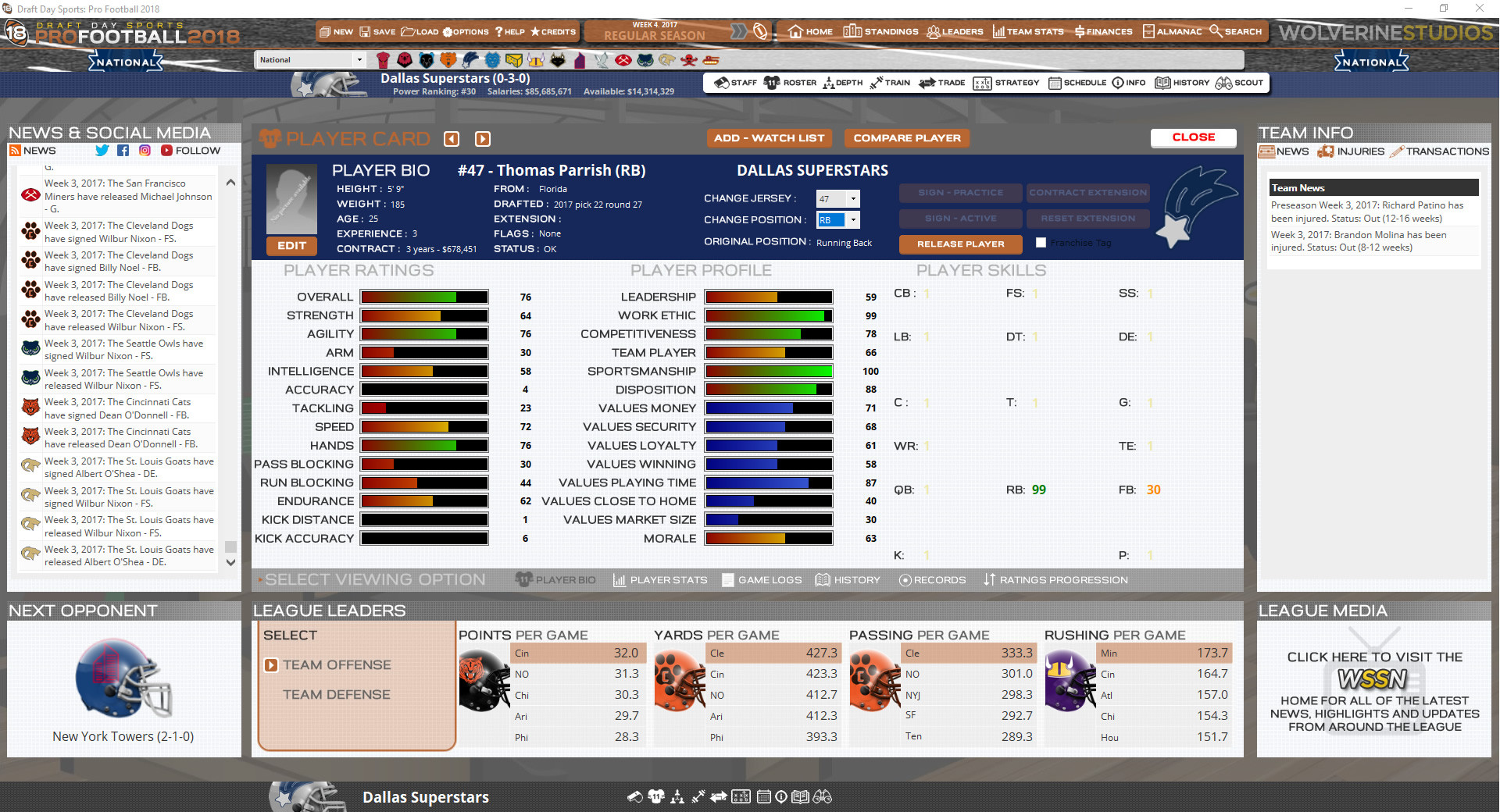 Draft Day Sports: Pro Football 2018 - кадр 6